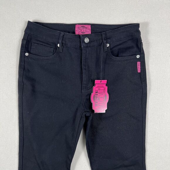 NWT Trash And Vaudeville Dream Bootcut Jeans Women’s 27/5 Black Stretch Denim - Picture 2 of 16